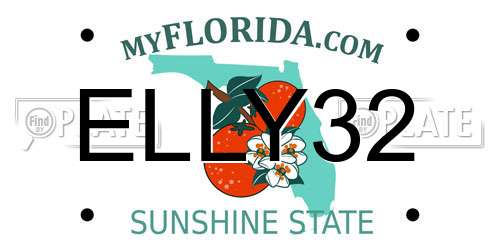 ELLY32 Florida License Plate