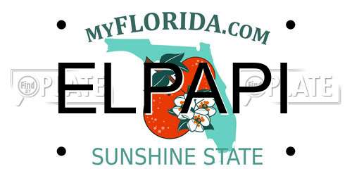 ELPAPI Florida License Plate