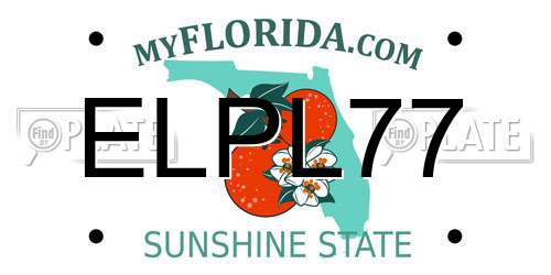 ELPL77 Florida License Plate