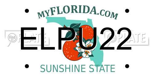ELPU22 Florida License Plate