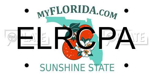 ELRCPA Florida License Plate