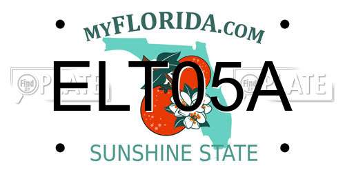 ELT05A Florida License Plate