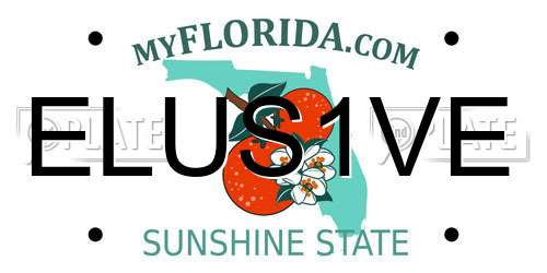 ELUS1VE Florida License Plate