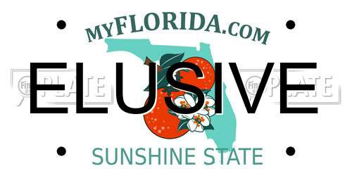 ELUSIVE Florida License Plate