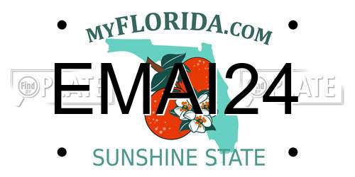 EMAI24 Florida License Plate