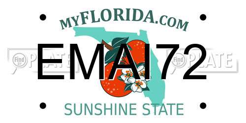 EMAI72 Florida License Plate