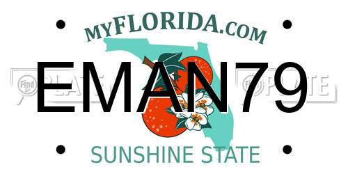 EMAN79 Florida License Plate