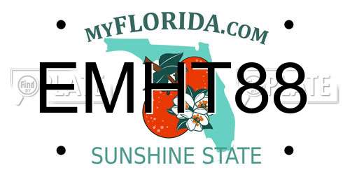 EMHT88 Florida License Plate