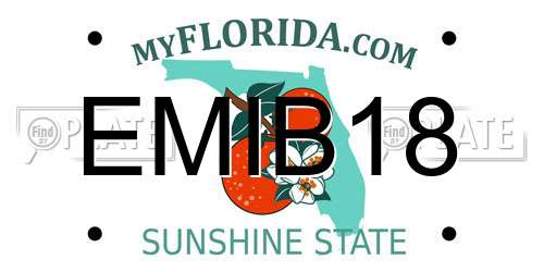 EMIB18 Florida License Plate