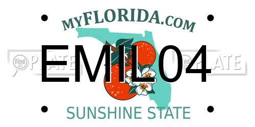 EMIL04 Florida License Plate