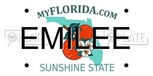 EMILEE Florida License Plate
