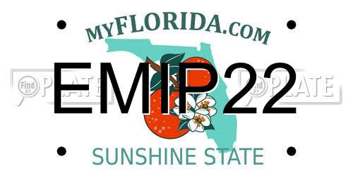 EMIP22 Florida License Plate