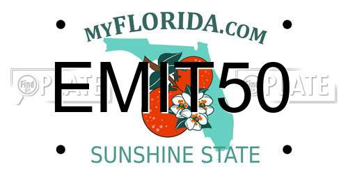 EMIT50 Florida License Plate