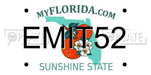 EMIT52 Florida License Plate