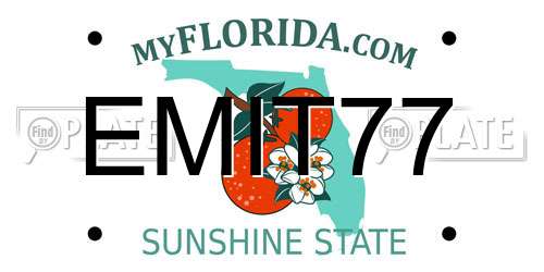 EMIT77 Florida License Plate