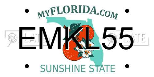 EMKL55 Florida License Plate