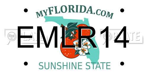 EMLR14 Florida License Plate