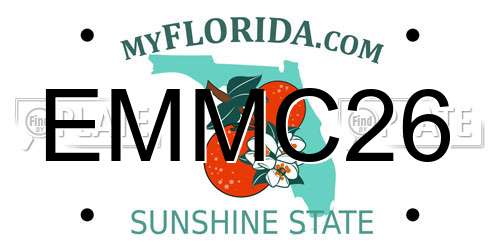 EMMC26 Florida License Plate