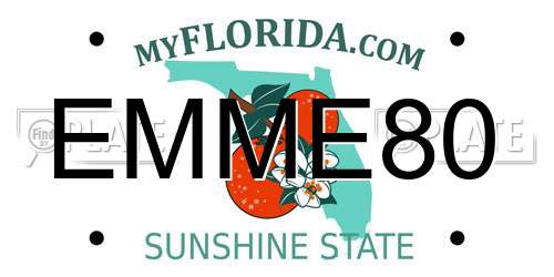 EMME80 Florida License Plate
