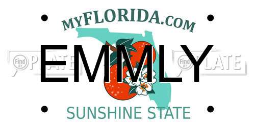 EMMLY Florida License Plate