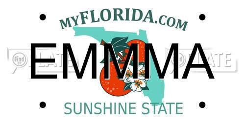 EMMMA Florida License Plate