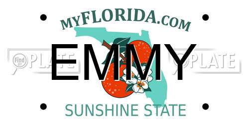 EMMY Florida License Plate