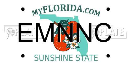 EMNNC Florida License Plate