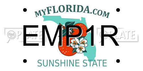 EMP1R Florida License Plate