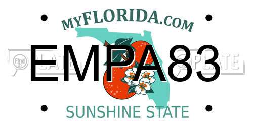EMPA83 Florida License Plate