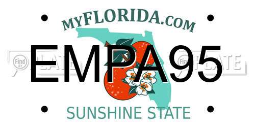 EMPA95 Florida License Plate