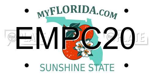 EMPC20 Florida License Plate