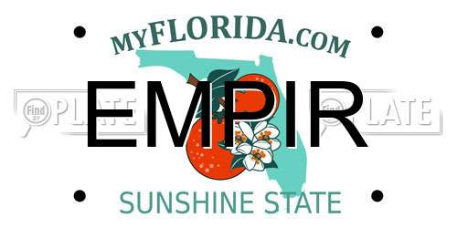 EMPIR Florida License Plate