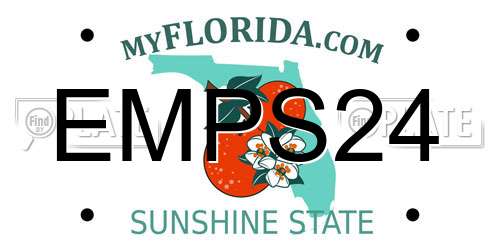 EMPS24 Florida License Plate