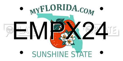 EMPX24 Florida License Plate