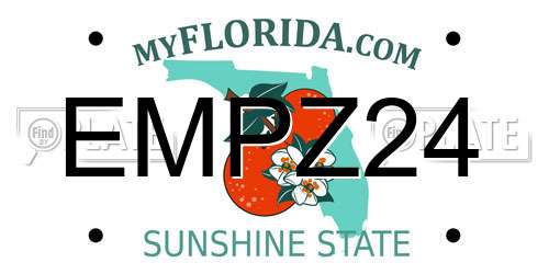 EMPZ24 Florida License Plate