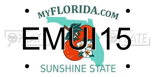 EMUI15 Florida License Plate