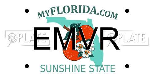 EMVR Florida License Plate