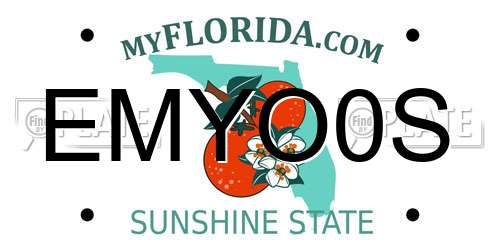 EMYO0S Florida License Plate