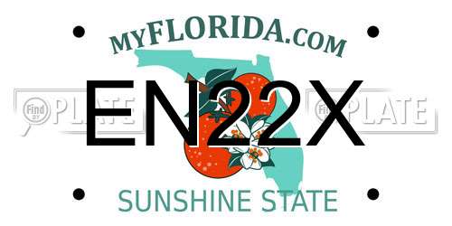 EN22X Florida License Plate