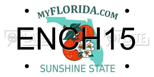 ENCH15 Florida License Plate