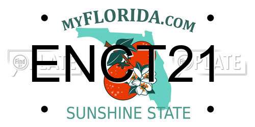 ENCT21 Florida License Plate