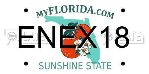 ENEX18 Florida License Plate