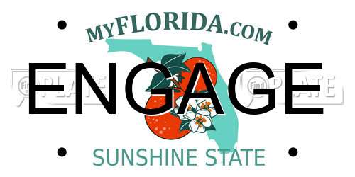 ENGAGE Florida License Plate