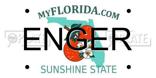 ENGER Florida License Plate