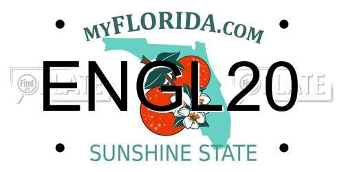 ENGL20 Florida License Plate