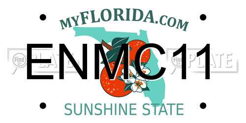 ENMC11 Florida License Plate