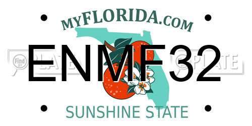 ENMF32 Florida License Plate