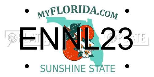 ENNL23 Florida License Plate