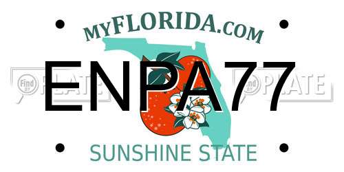 ENPA77 Florida License Plate