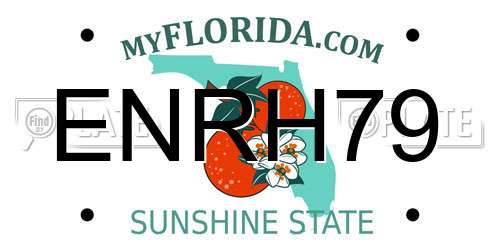 ENRH79 Florida License Plate